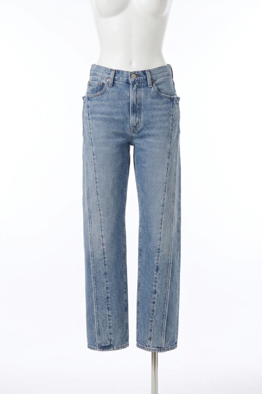 NEW AGOLDE women's fold jean in blue